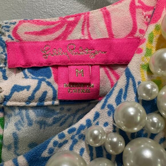 Lilly Pulitzer **RARE* Cheek to Cheek Limited Edition Shawn Maxi Dress Petite M - Picture 9 of 13